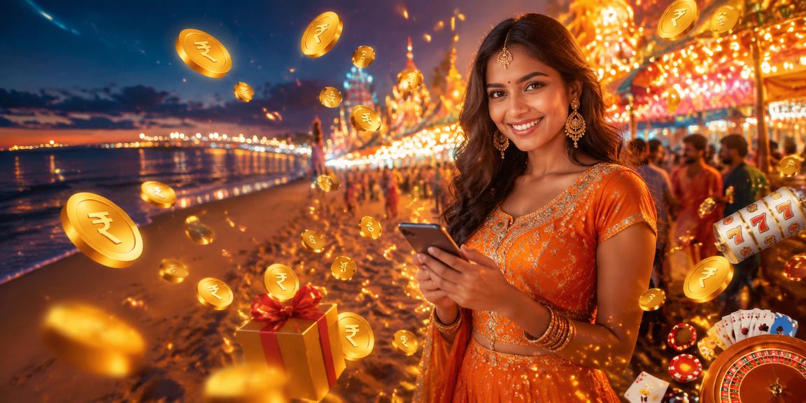 Casino app usage at Chennai Marina Beach with Indian Rupee symbol
