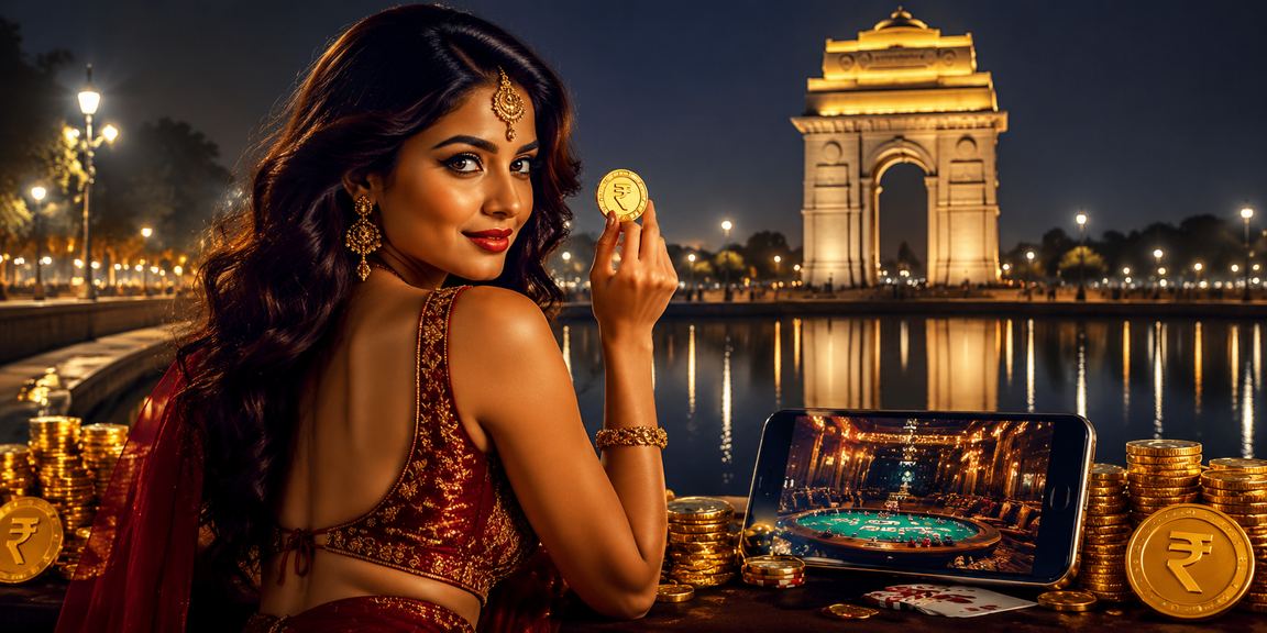 Mobile casino gameplay interface with rupee sign in Delhi